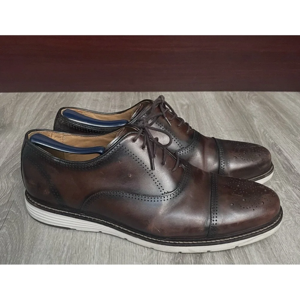 Belvedere Studio Wingtip Leather ‎ Oxford Shoes Men's 11